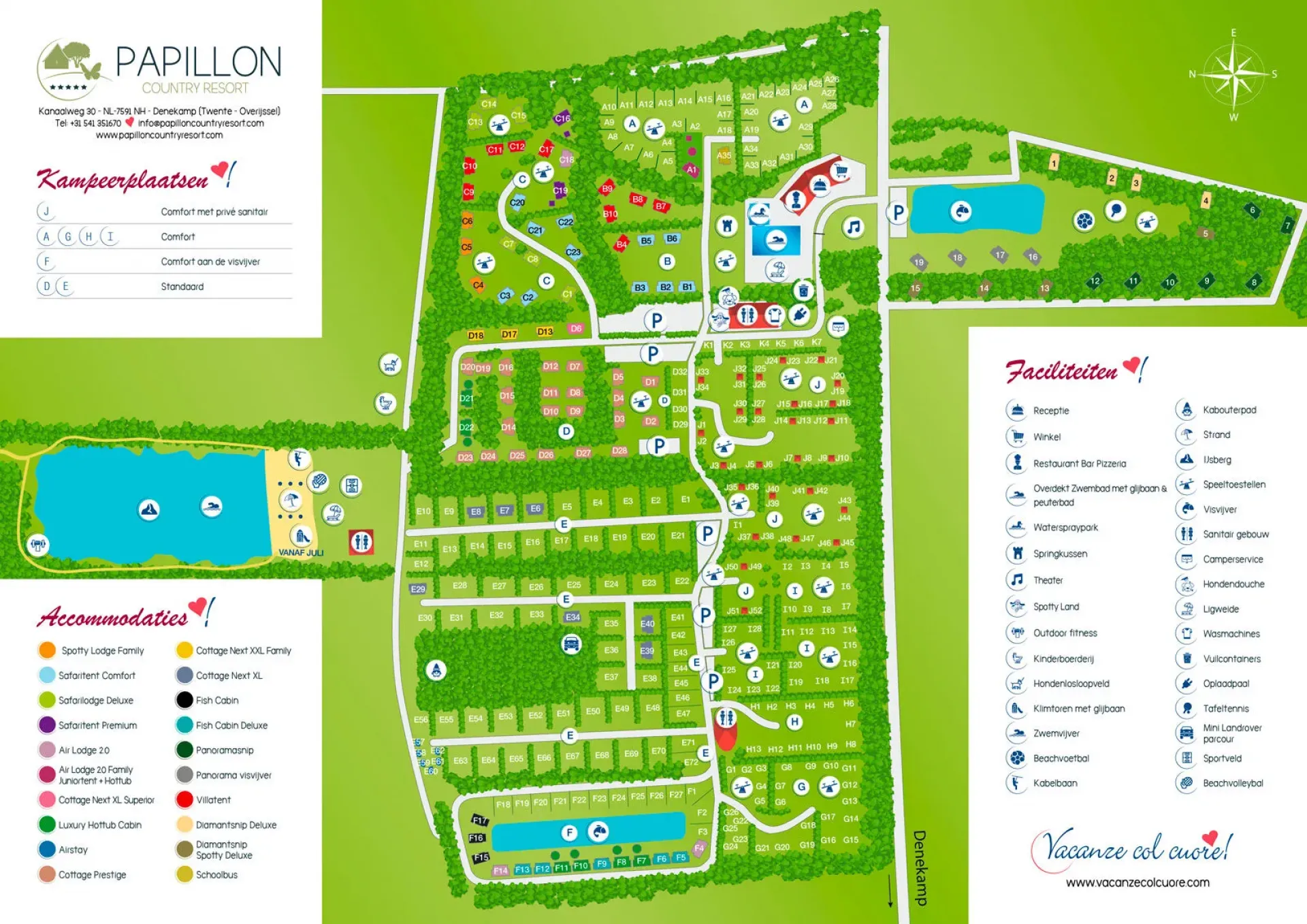Map Papillon country resort