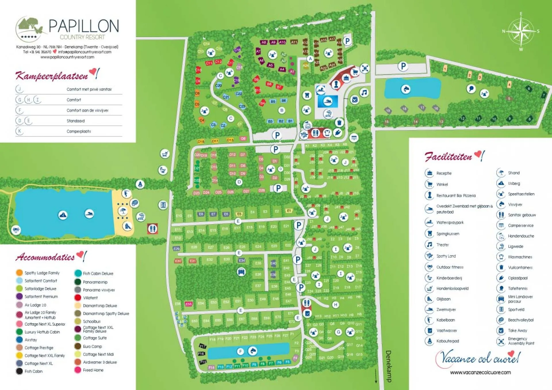 Map Papillon country resort